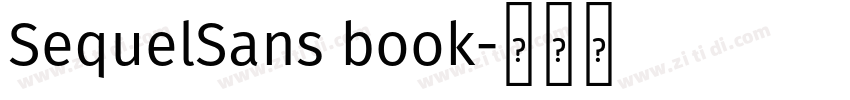 SequelSans book字体转换